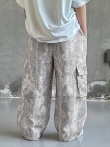 SHEIN 青少年男孩休閒日常旅行多口袋工裝褲 - 彩色 - 查看 2