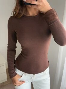 FRIFUL Women T-Shirts - Brown - View 6
