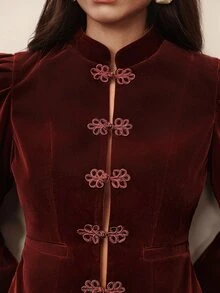 BELROSIE Women Blazers - Burgundy - View 4