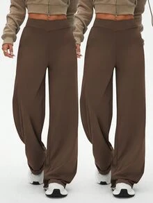 Velisys Velisys Women's Loose Fit Sports Long Pants Outdoor Casual Running Pants - Coffee Brown - View 7