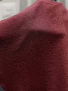 Manfinity CasualCool 男士輕商務風百搭白色棉質紋理長袖襯衫，成熟休閒通勤多功能辦公穿搭 - 紅色 - 查看 4