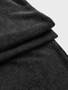 SWAVVY Men's Casual Loose Fit Long Pants, Spring/Summer/Autumn, Standard Size, Embroidered Black Snow Wash - Grey - View 3