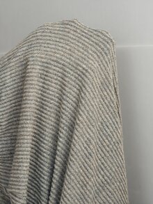 Solflare Nya bekväma mjuka långa plus size-byxor med elastisk midja, knytning, borstad ribbstickning, varma, aprikosfärgade och lösa för hemmet och dagligt bruk - Ljusgrå - Visa 8