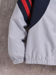 SHEIN 青少年男孩秋冬休閒衛衣褲子套裝 - 彩色 - 查看 6