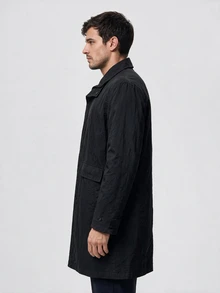 TekDrob Water Repellent Utility Long Trench - Black - View 5