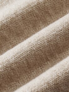 Penseblé Elegant Flare Design Women's Sweater Pants - Khaki - View 6
