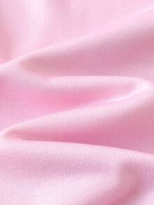 LOONEY TUNES X SHEIN Tween Girl Pink Versatile Cartoon Pattern Sweatshirt - Pink - View 8