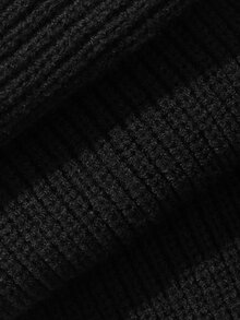 Dazy Plus Plus Size Women's Lace Patchwork Casual Daily Long Sleeve Sweater - Black - View 7
