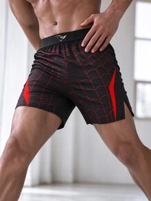 Gym Rark 男士運動短褲，戶外休閒，跑步與健身 - 黑色 - 查看 3