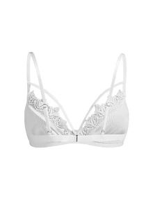 Ocili Women's Sweet Lace Sexy Bra - White - View 2