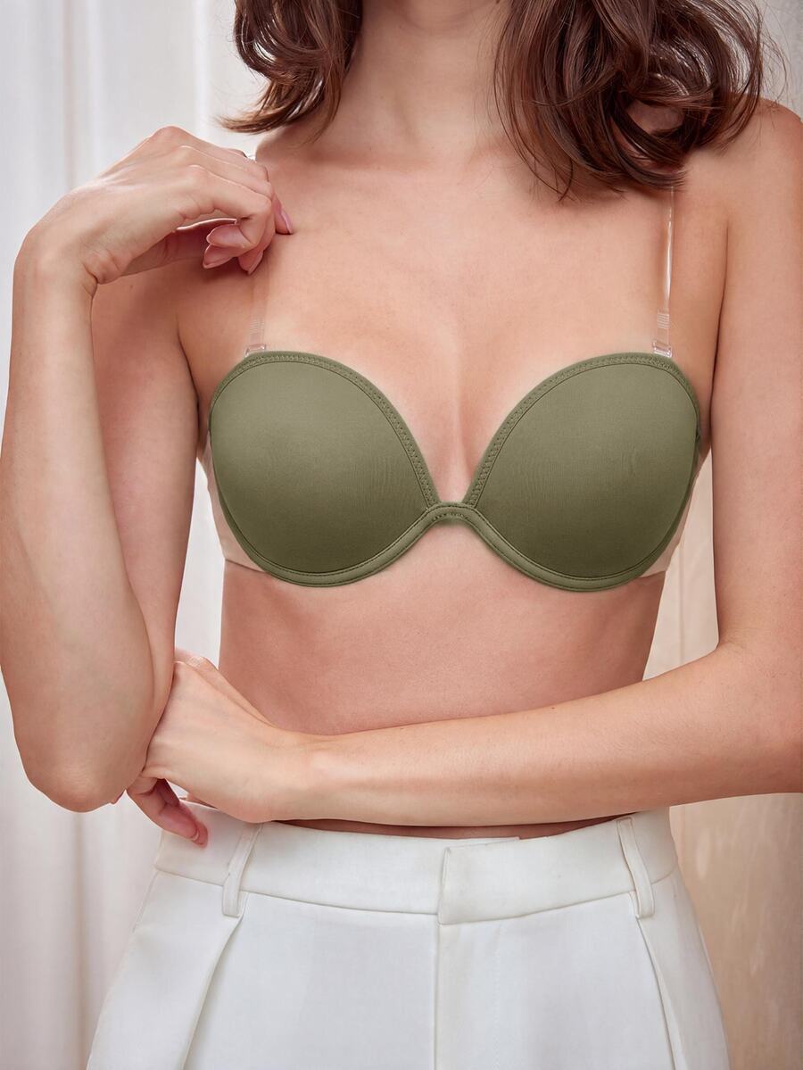 Bralution 女款簡約百搭休閒居家內衣 - 綠色 - 查看 1