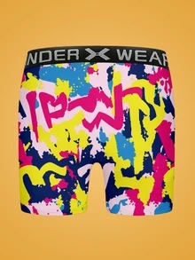 Notgurli 1/3/6pcs Men's Boxer Briefs Random Print - Multicolor - View 2