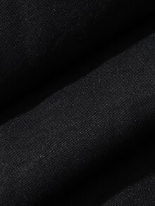 FRIFUL Women's Solid Color Casual Versatile Daily Skirt - Black - View 8