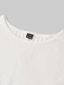 SHEIN EZwear 3件組女款素色圓領長袖百褶休閒T恤 - 彩色 - 查看 6