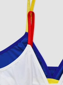 Chillnights Women's Colorful Contrast Color Bra 2pcs/Set - Multicolor - View 7