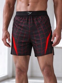 Gym Rark 男士運動短褲，戶外休閒，跑步與健身 - 黑色 - 查看 5