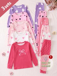 6件裝少女睡衣 - 彩色 - 查看 4