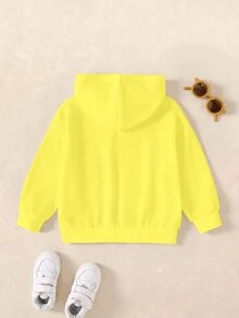SpongeBob SquarePants | SHEIN Young Boy Cartoon Print Long Sleeve Casual Sweatshirt - White - View 2