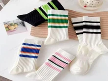 Esseday Women's Mid-Calf Socks, Spring/Autumn, Sports Casual, Breathable, Ins - Multicolor - View 7