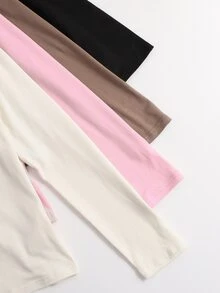 SHEIN 4件組青少年女孩T恤 - 彩色 - 查看 5
