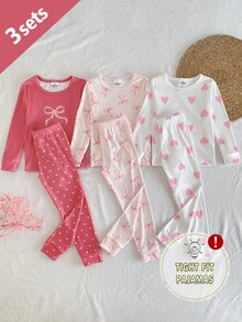 6件裝少女睡衣 - 彩色 - 查看 3