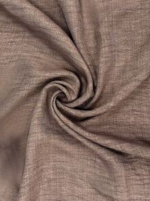 Linhara CURVE Plus Size Casual V-Neck Colorblock Long Sleeve Flare Sleeve Loose A-Line Dress - Khaki - View 4