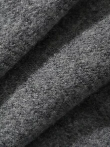 Livesso Kaos Kasual Wanita Ukuran Besar Warna Polos dengan Model Bahu Terbuka untuk Sehari-hari - Grey - View 9
