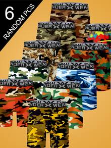 Notgurli 1/3/6pcs Men's Boxer Briefs Random Print - Multicolor - View 1