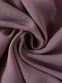 Easowa Solid Mock Neck Lantern Sleeve Asymmetrical Hem Blouse - Chocolate Brown - View 7