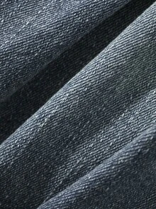 FRIFUL Rok Denim Kasual Wanita dengan Desain Ikat Pinggang - Biru - View 3