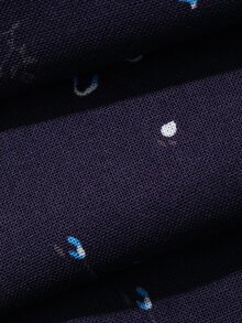 Dazy Kids 對比色圓領圖案印花休閒女童居家服T恤套裝 - 黑色 - 查看 8