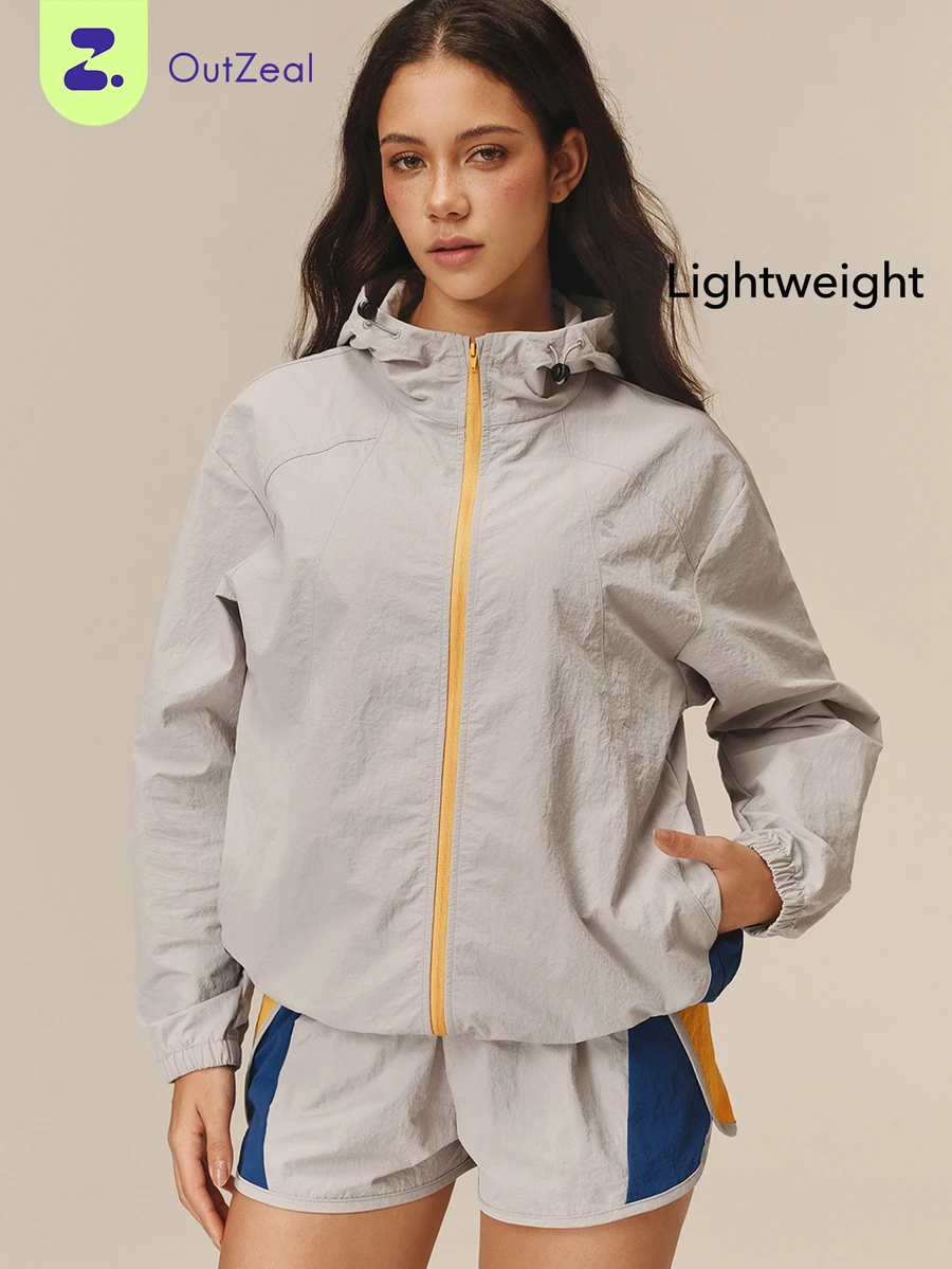 OutZeal Women Outdoor Jacket Hiking Camping Lightweight Color-Blocked ...