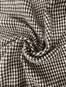 Cévolie Fashion Plaid Women's Casual Stand Collar Button Jacket - Brown - View 6