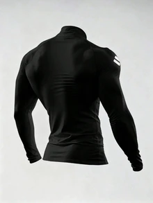 Gym Rark Men's Colorblock Casual Daily Travel Sports Jacket - Black - View 2
