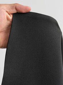 StreetHx Women's Single-Breasted Long Sleeve Jacket And Pants Casual Commute Suit Set - Black - View 8