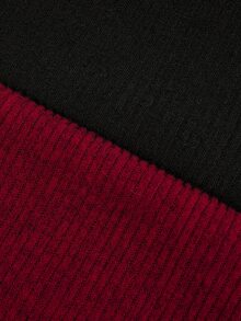 Sweetra Plus Size Women's Solid Color Pleated Casual Daily Long Sleeve T-Shirt Fall - Multicolor - View 6