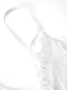 Ocili Women's Sweet Lace Sexy Bra - White - View 4
