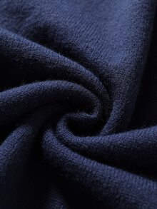 ROMWE MEN Men's Round Neck British Flag Fashion Knit Top - Blue - View 7