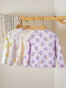 SHEIN 4件裝少女T恤 - 彩色 - 查看 2