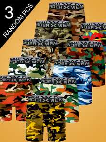 Notgurli 1/3/6pcs Men's Boxer Briefs Random Print - Multicolor - View 6