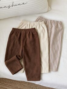 3PCS Young Boys Sweatpants - Khaki - View 2