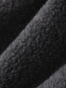 Dazy Kids 幼童男童連帽仿羊羔絨英文刺繡運動衫 - 淺灰色 - 查看 6