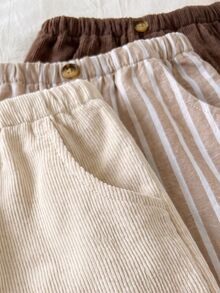 3PCS Young Boys Sweatpants - Khaki - View 5