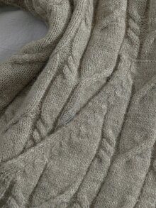 Sunspun Plus Size Women's Lace Patchwork Casual Versatile Daily Wear Hooded Sweater - Grey - View 5