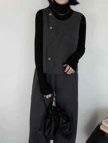 FRIFUL Women's Bowknot Decor Top And Long Pants Casual Daily 2 Pieces Set - Grey - View 7