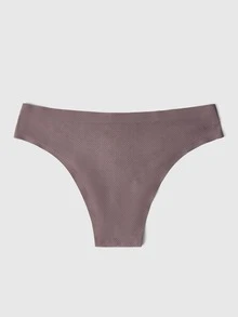 SHEIN 極簡舒適無痕三角內褲 - 摩卡棕 - 查看 7