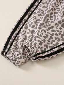 SHEIN 男女嬰兒/幼兒 2件組 秋冬加厚抓絨內裡休閒運動風迷彩立領夾克套裝，衛衣套裝，嬰兒冬季服飾，運動服 - 彩色 - 查看 6