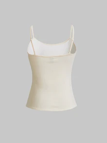 SHEIN EZwear 3件組女款背心與細肩帶上衣 - 彩色 - 查看 4