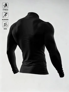 Gym Rark Men's Zipper Long Sleeve Sports Jacket For Fitness - Multicolor - View 2