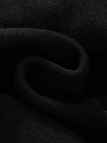 TOKVUE 男士深色系圓領衛衣，3D 泡泡火焰印花下擺，胸前極簡小字母 Logo，落肩寬鬆方正短版剪裁，街頭嘻哈風，黑色底色搭配灰色調火焰圖案，舒適親膚面料，適合日常穿著、通勤，男士個性上衣 - 黑色 - 查看 6